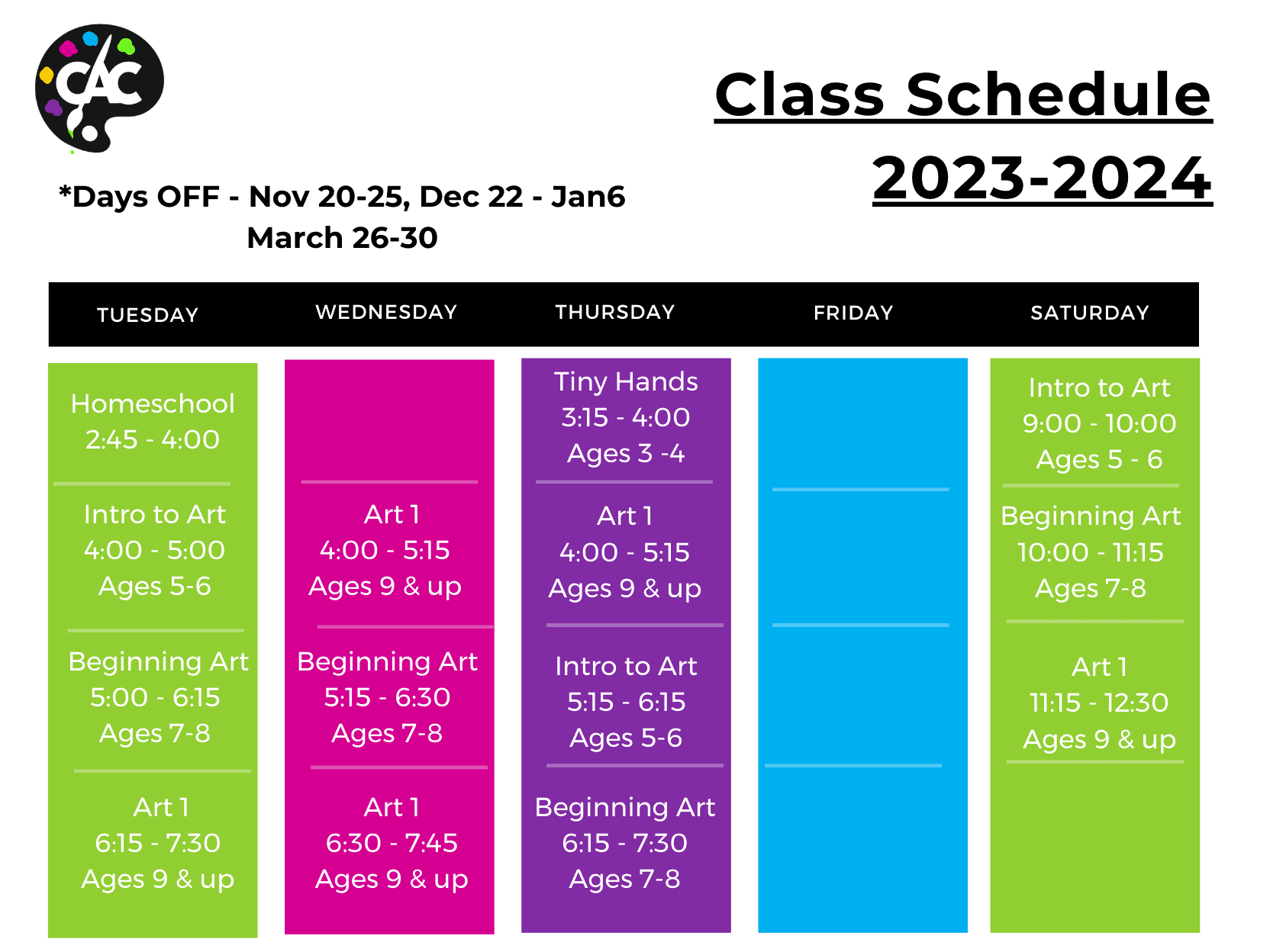 Murfreesboro, TN Childrens Art Classes